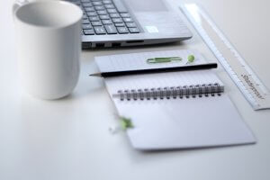 Notebook with a computer