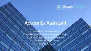 Accounts Assistant Candidate of the Month