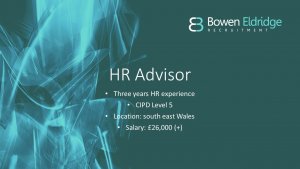 HR Advisor Candidate of the Month south Wales Newport Cardiff